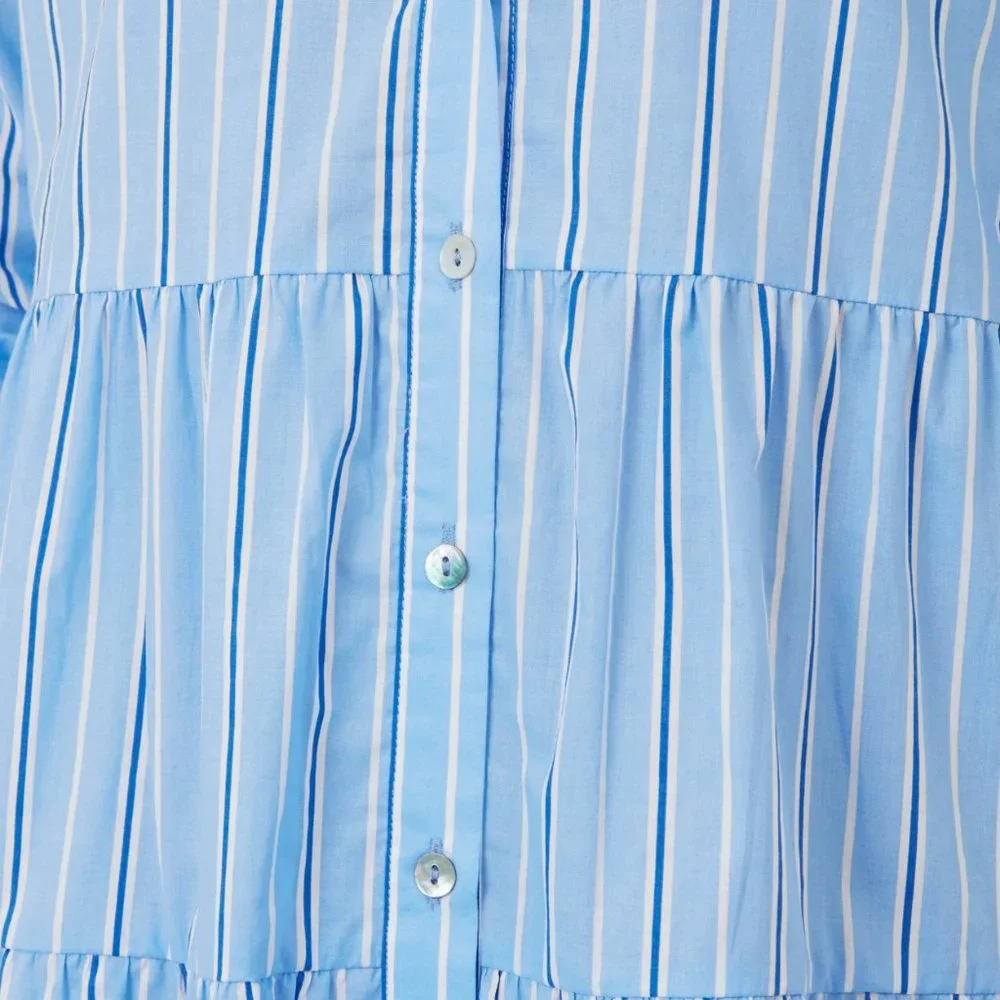 Tuckernuck Pomander Place Shades of Blue Stripe Cara Dress - Picture 5 of 5